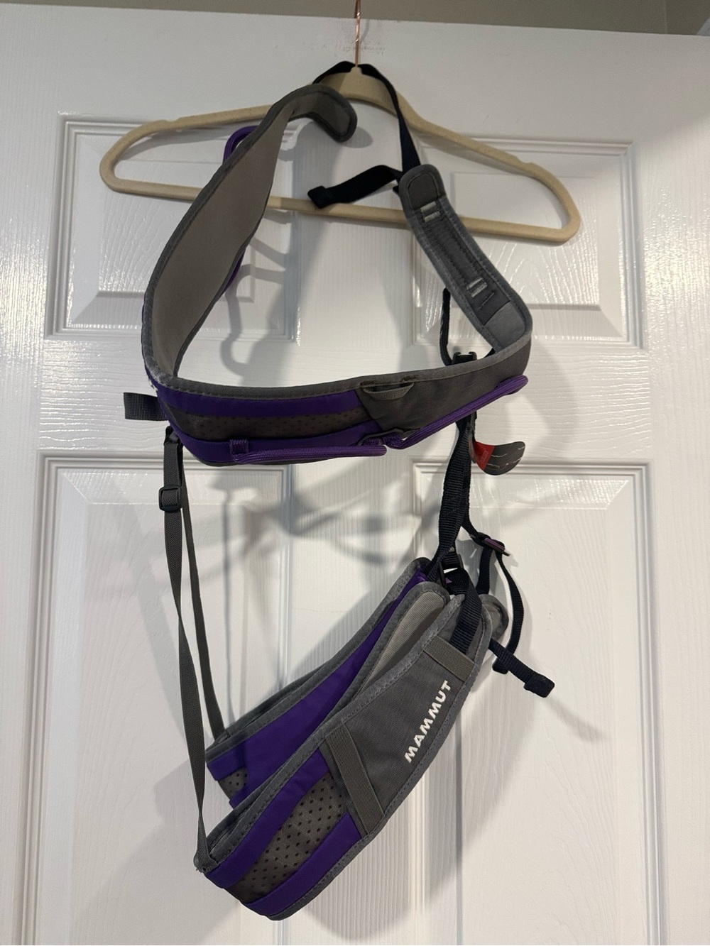 Mammut Women’s Purple and Gray Climbing Harness - Ophir 3 Slide - Large